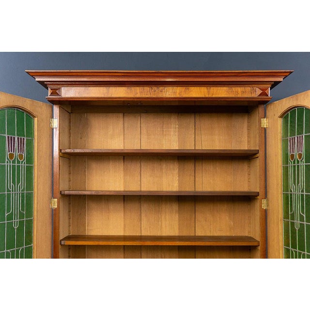 Brown 19th Century Wilhelminian Walnut Bookcase For Sale - Image 8 of 18