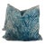 Waves Printed Velvet Pillows- a Pair For Sale