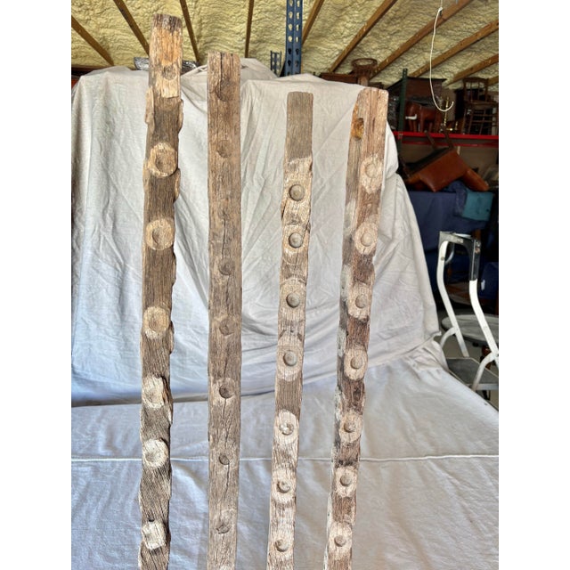 Early 20th Century Early 20th Century French Wooden Oyster Sticks - Set of 4 For Sale - Image 5 of 12