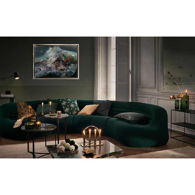 Contemporary Ovidiu Kloska, Strong Desire to Fly Over a Night Lake, Acrylic on Canvas For Sale - Image 3 of 13