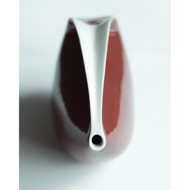 Burgundy Porcelain Coffee Service by Lubomir Tomaszewski for Dorota ZPS Ćmielów Ceramics, 1962, Set of 15 For Sale - Image 6 of 13