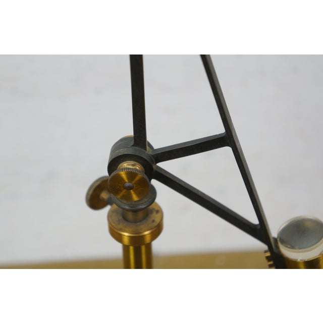 Antique Max Kohl Chemnitz Germany Brass Iron Optical Polariscope Scope 15" For Sale - Image 15 of 17