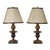 Pair of Late 19th Century Italian Gilt Wood Table Lamps For Sale