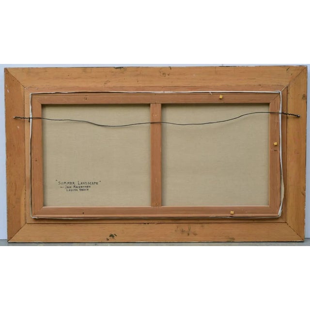 Mid 20th Century Jack Macartney Summer Landscape, Laguna Beach Oil on Canvas For Sale - Image 5 of 6