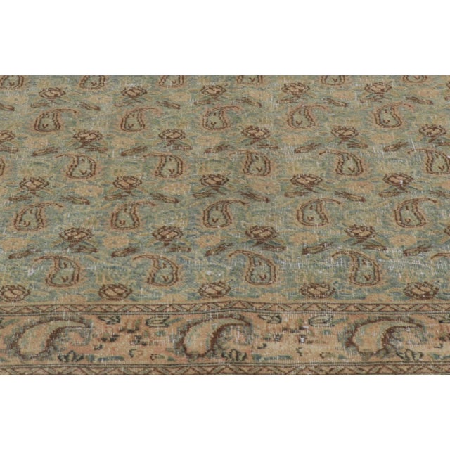 Vintage-Worn Persian Qum Rug - 06'09 X 09'05 For Sale In Dallas - Image 6 of 11