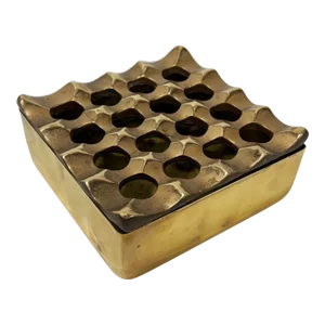 Vintage Beck and Jung Style Sculptural Brass Ashtray