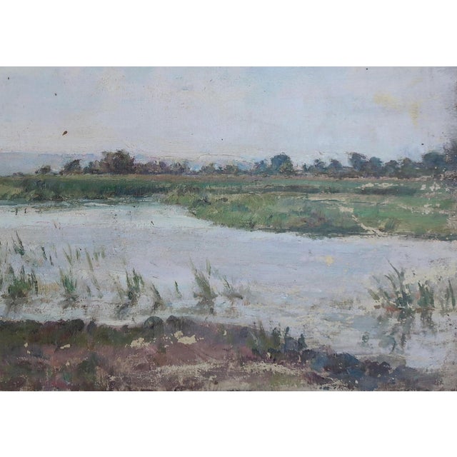 Ukrainian Impressionism River Landscape Oil Painting, Sokolovsky, 1970s 34-48 For Sale - Image 6 of 6