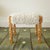 Scandinavian Modern Sheepskin stool in the style of Henning Henning Kjaernulf. Rectangular shape covered in plush...