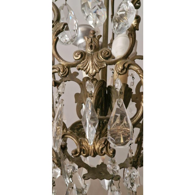 Metal Vintage Pendant Lamp, 1940s For Sale - Image 7 of 8