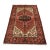 Hamedan Rug 4'3'' X 6'5'' Red Wool Vintage Tribal Hand-Knotted Oriental Carpet For Sale