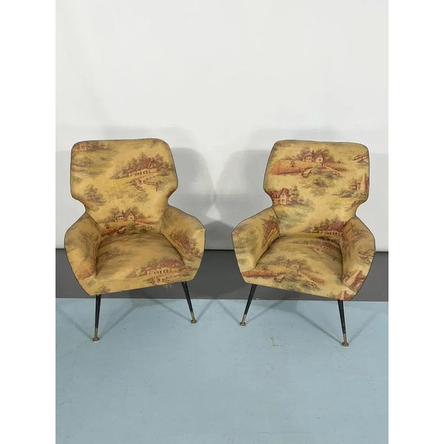 Set of Mid-Century Italian Modern Armchairs, 1950s For Sale - Image 6 of 13