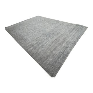 Rh Performance Rug – 9' × 12' Marled Ocean (Attributed) | Hand-Loomed Performance Construction | Textural Contemporary Design For Sale