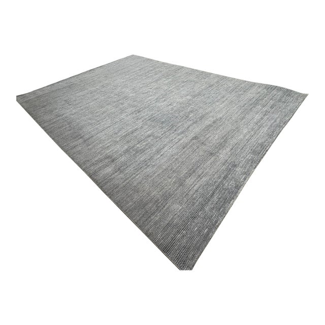 Rh Performance Rug – 9' × 12' Marled Ocean (Attributed) | Hand-Loomed Performance Construction | Textural Contemporary Design For Sale