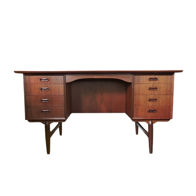 Mid-Century Danish Teak Desk, 1960s For Sale