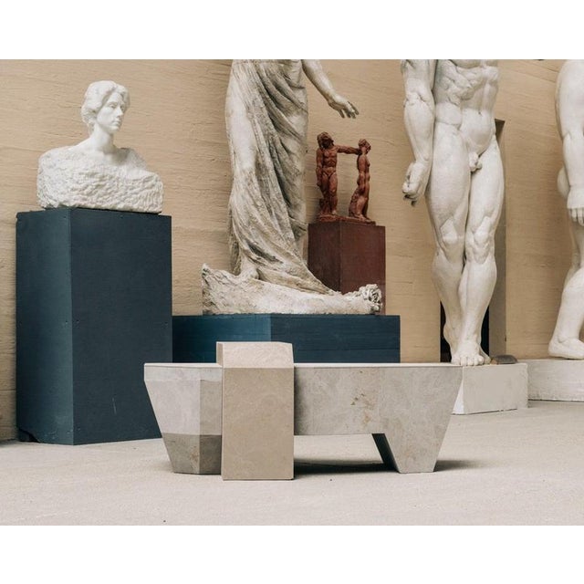 Gray Matek Monolith Coffee Table in Recycled Composite by Project Materia For Sale - Image 8 of 9