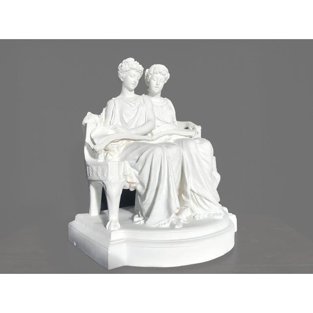 Victorian Victorian Porcelain Figural Group Edouard Lanteri Sculpture White Sevres Style Tariff Free Delivery For Sale - Image 3 of 13