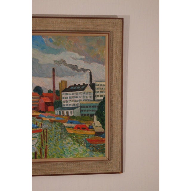 John Carlson, Motif from Sundbyberg, 1975, Oil on Panel, Framed For Sale - Image 11 of 18