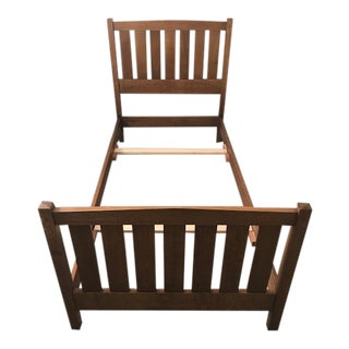 Arts and Crafts Twin Bedframe For Sale