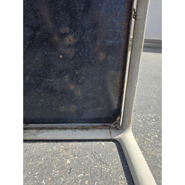 1970s Richard Schultz Style Knoll Aluminum and Yellow Enamel Patio Dining Table For Sale - Image 11 of 18