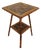 Late 19th Century English Large Square Bamboo Two-Tier Side Table For Sale