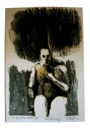 1960s Vintage Ben Mahmoud Original Signed Lithograph Print