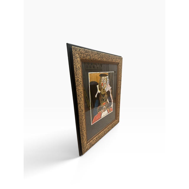 Late 20th Century Cubist-Style Color Lithograph Depicting a Queen, Circa 1975–1990. For Sale - Image 4 of 10