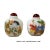 Chinoiserie 2 X White Glass Print Oriental Kid Crane Graphic Snuff Bottle For Sale - Image 3 of 5