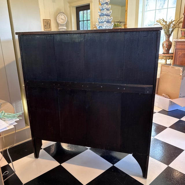 Late 18th Century Handsome Large 18th Century Antique Cherry Hepplewhite Tall Dresser For Sale - Image 5 of 11