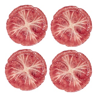 Radicchio Dinner Plates , Set of 4 For Sale
