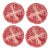 Radicchio Dinner Plates , Set of 4 For Sale