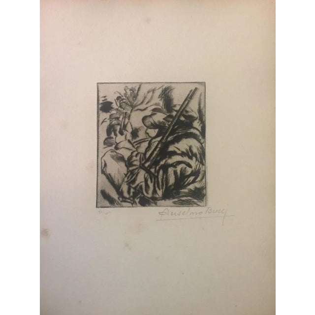 Image dimensions: 13.5 x 11.5 cm. Hand signed. Edition of 100 prints on Hollande paper. From the collection: “Croquis du...