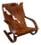 Mid-Century Cowhide Lounge Chair Studio Made For Sale