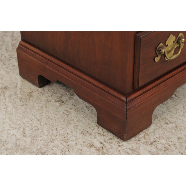 Henkel Harris Cherry 4 Drawer Chairside Chest For Sale - Image 11 of 13