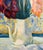 Post Impressionist Luigi Corbellini, Luigi Corbellini French Italian Post Impressionist Oil Painting Vase of Flowers For Sale - Image 3 of 9