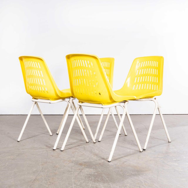 Yellow Italian Yellow Stacking Chairs, 1970s, Set of 6 For Sale - Image 8 of 18