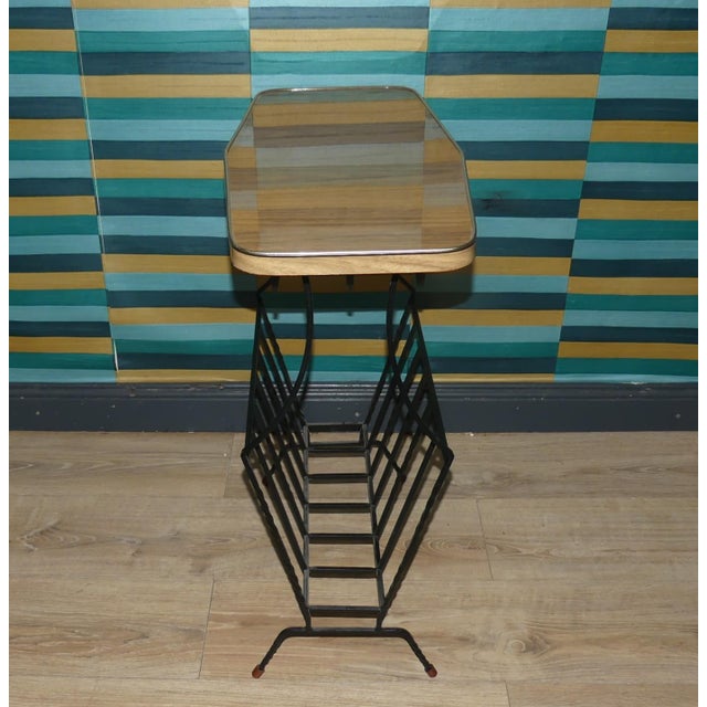 Cast Iron Newspaper Stand, 1960s For Sale - Image 6 of 7