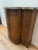 Wood Vintage Baker Furniture Walnut Wood Demilune Console or Bar Cabinet For Sale - Image 7 of 8