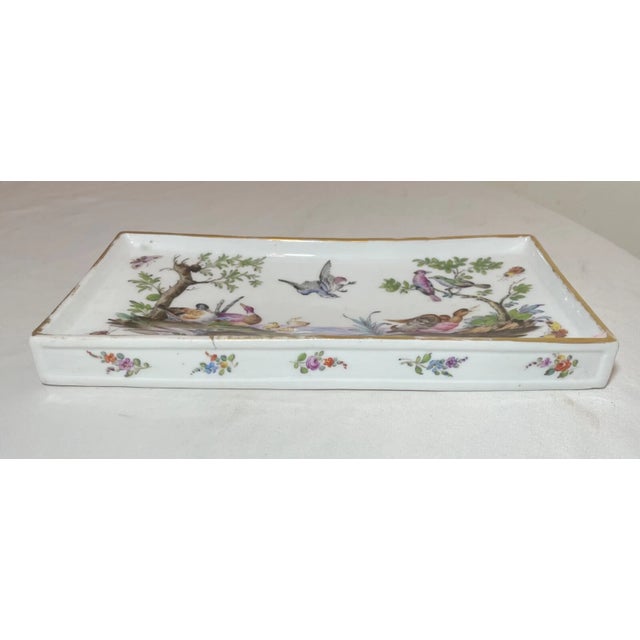 Antique Painted 1800's French Samson & Co. Porcelain Jewelry Tray Vanity Dish For Sale - Image 10 of 14
