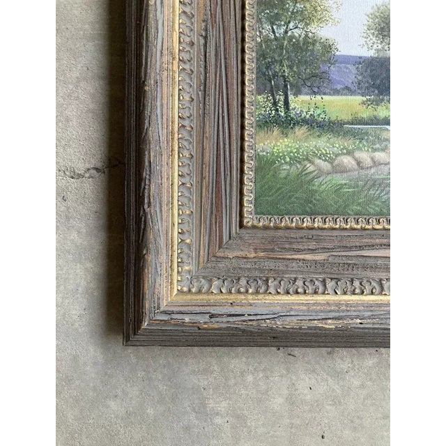 1970s Charles Summey Original Landscape Oil Painting on Canvas, Framed For Sale In Dallas - Image 6 of 8