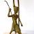 1970s Vintage Neoclassical Marble Foot Table Lamp with Egyptian Warrior For Sale - Image 5 of 17