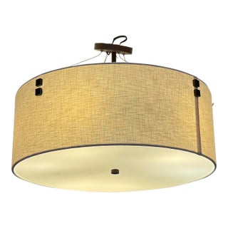 Justice Design Group Finials Drum Pendant For Sale