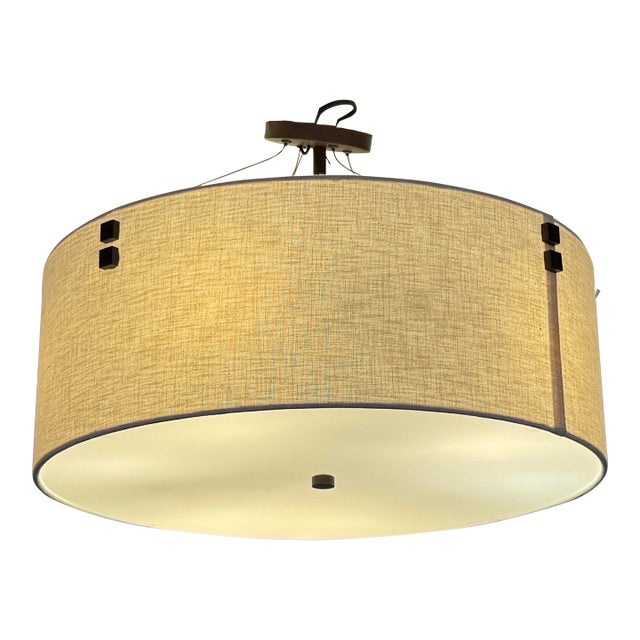 Justice Design Group Finials Drum Pendant For Sale