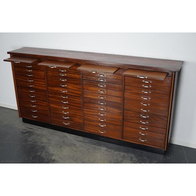 Vintage Dutch Mahogany Watchmakers Cabinet, 1930s For Sale - Image 5 of 18