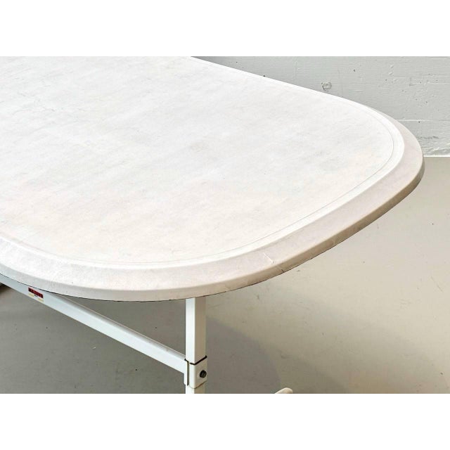 1990s Oval Folding Garden Table by Mazuvo and SM France, 1990s For Sale - Image 5 of 18