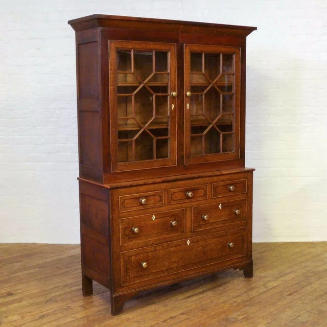 Welsh Oak and Mahogany Cupboard, 1800s For Sale - Image 10 of 12