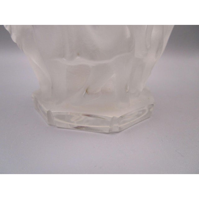 1920s Art Deco Bacchantes Nude Dancing Women Decanter With Original Faces Stopper No Chips For Sale - Image 12 of 14