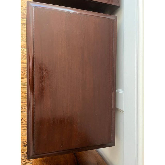 Mahogany Two Tier Side Tables, a Pair For Sale - Image 10 of 10