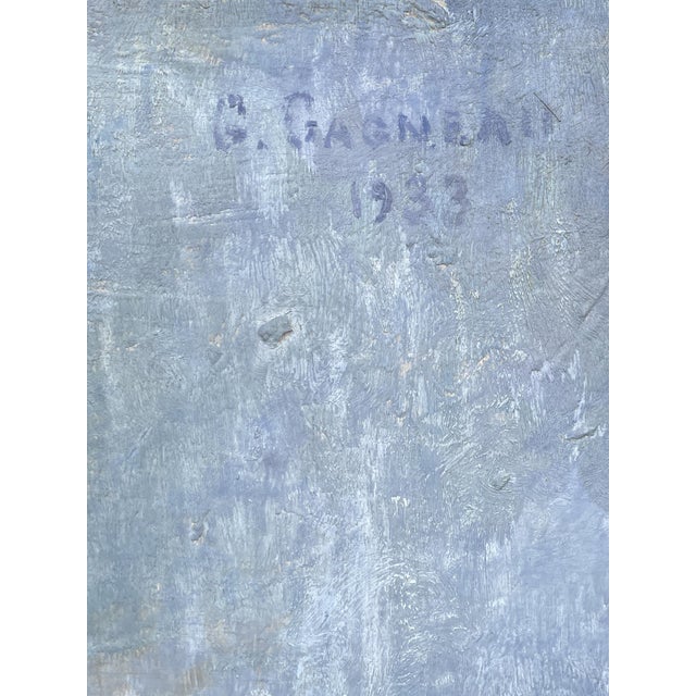 G. Gagneau, Composition with Dahlias and Gerberas, 1933, Oil on Board For Sale - Image 4 of 18