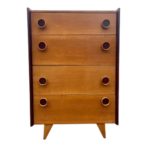 1940s Gilbert Rohde Tall Chest for Kroehler Art Deco Modernist