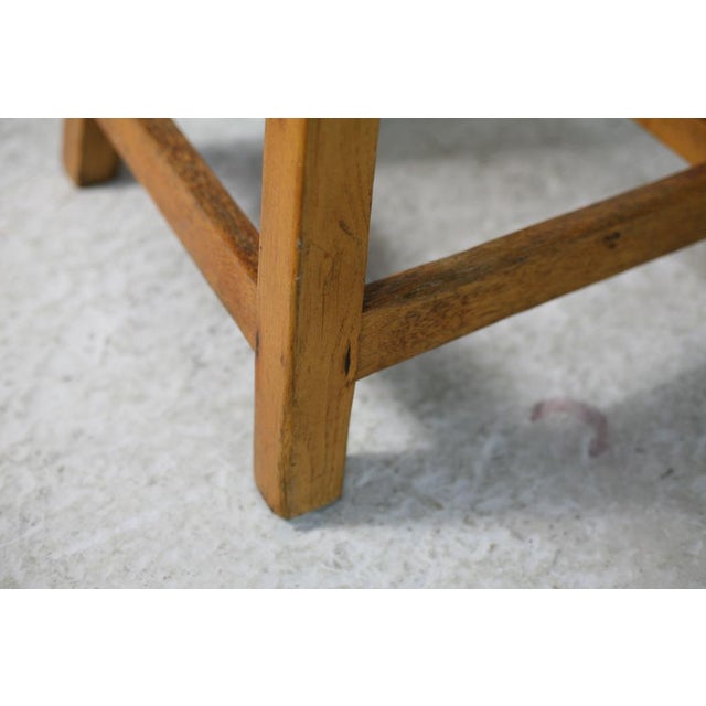 Set of Brutalist Wooden Stools, France, 1960s For Sale - Image 12 of 18